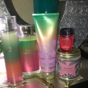 Bath and Bodyworks Pink Watermelon gift set combo